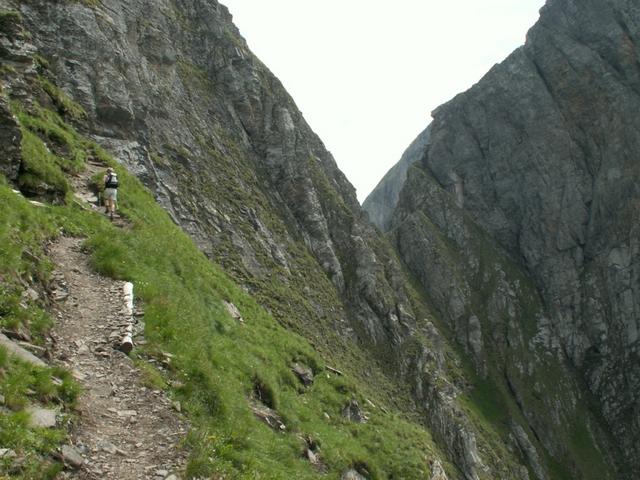 es weiter steil aufwärts