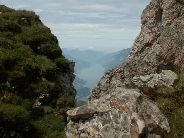 auf dem Grat mit Blick auf den Walensee