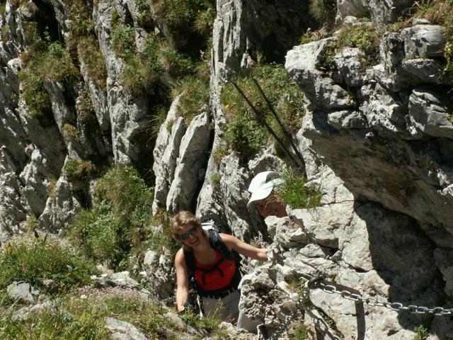 Mäusi und Ivano im Couloir