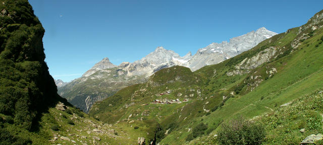 Breitbildfoto mit Windgällen und Ruchen