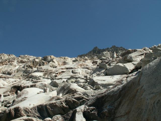 hoffentlich bleiben die Steine dort oben