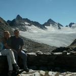 Erinnerungsfoto aufgenommen bei der Cavardiras Hütte