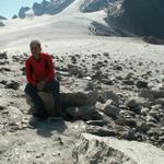 Franco auf dem Gletscher