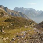 es geht runter nach Alp Cavrein Sura