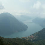 Breitbildfoto vom Sasso Rosso auf den Luganer See