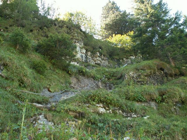 Kettengesicherter Bergweg