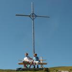 die Jungs waren zuerst bei dem Kreuz