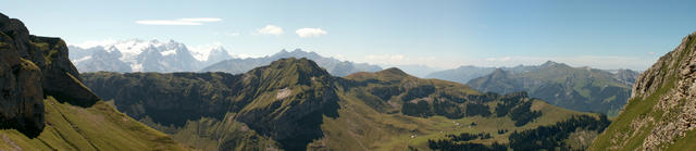 Breitbildfoto vom Grätli mit Berner Alpen z.b. Eiger