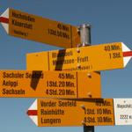 Wegweiser auf Abgschütz