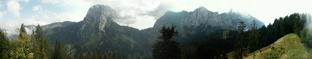 Breitbildfoto mit Chöpfenberg, Scheideggpass und Tierberg