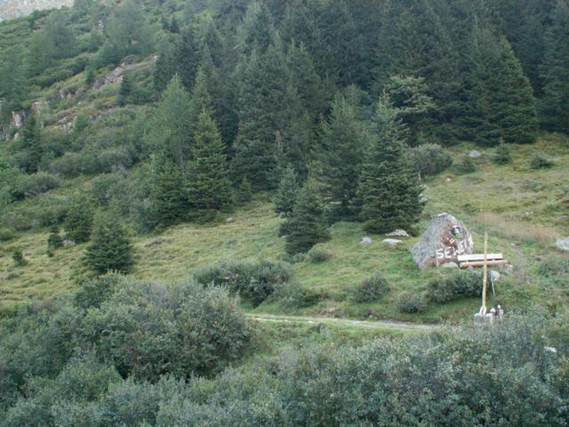 Blick zum Hüttenweg zur Sewenhütte