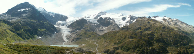 Breitbildfoto Sustenpass mit Steingletscher