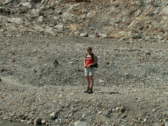 Mäusi auf einer Moräne des Gletscher