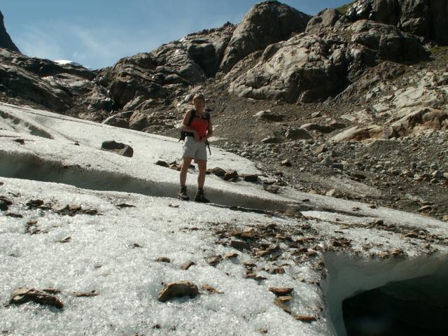 Mäusi auf dem Gletscher