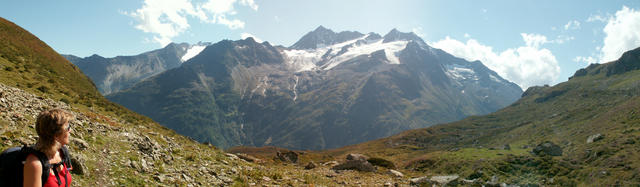 Breitbildfoto mit Fleckistock und Stucklistock