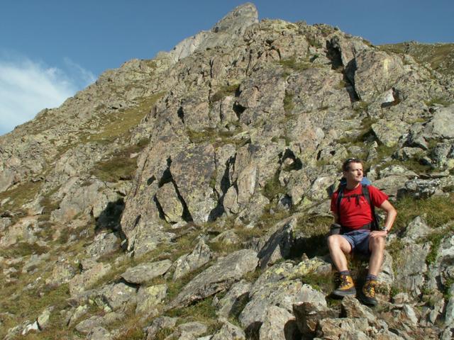 Franco bewundert die Aussicht