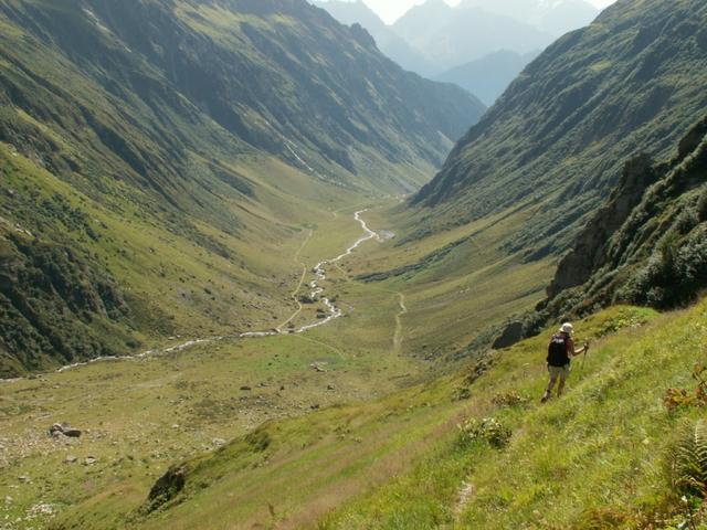 es geht runter ins Gornerental