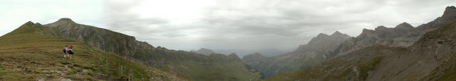 Breitbildfoto von der Bannalper Schonegg Richtung Grosstal