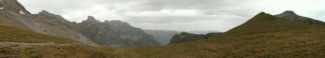 Breitbildfoto von der Bannalper Schonegg Richtung Bannalp