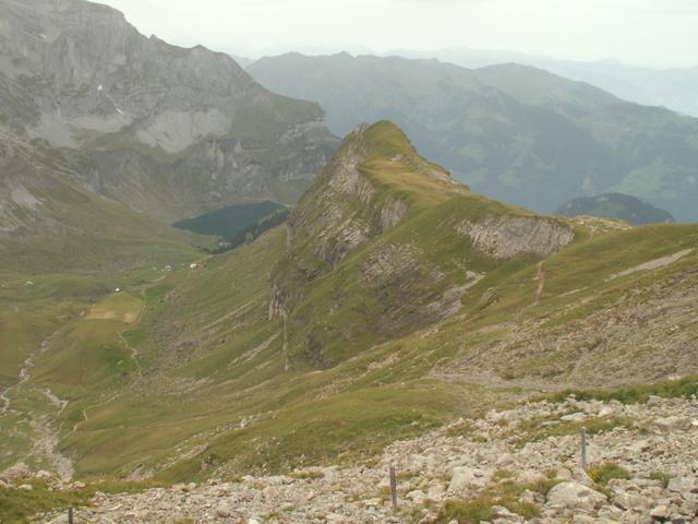 Blick runter zum Bietstöck und Bannalp See