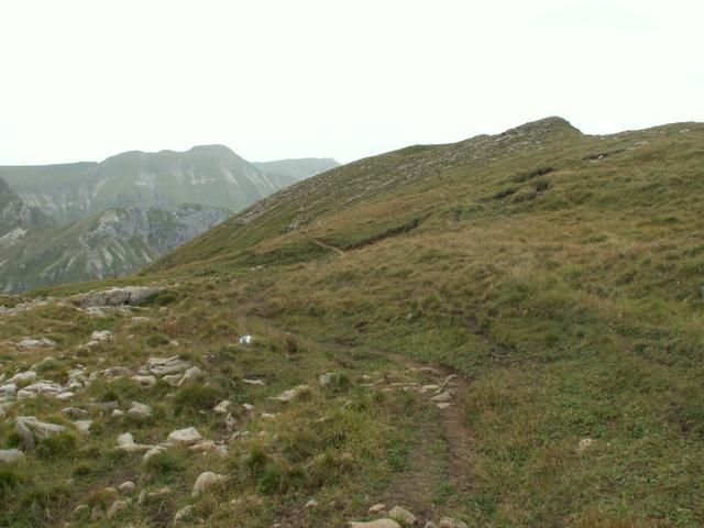 Bergweg auf dem Oberalper Grat