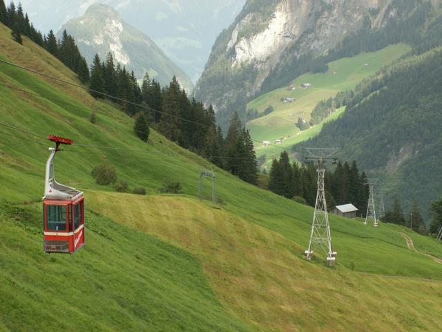 die Seilbahn holt uns ab