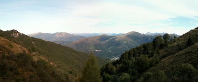 Breitbildfoto bei der Alpe Pianca Bella