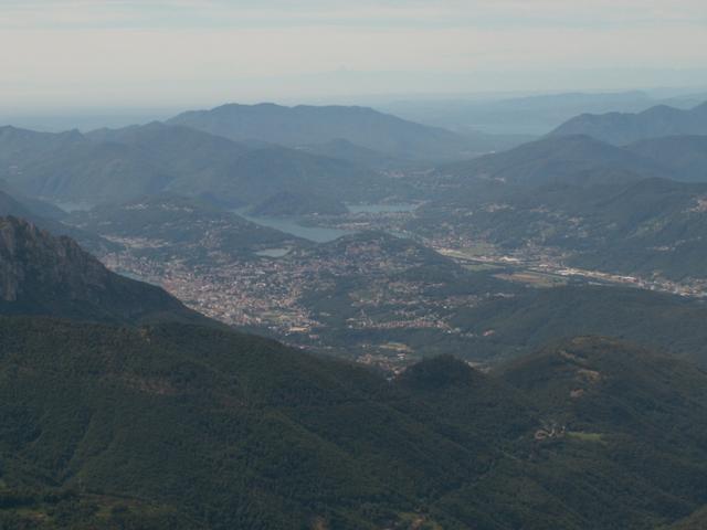Blick vom Gazzirola nach Lugano