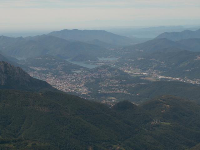 Blick vom Gazzirola nach Lugano