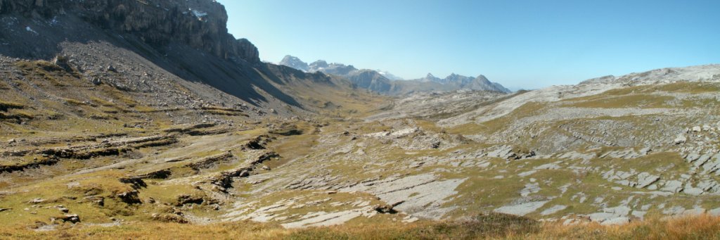 Breitbildfoto der Charetalp