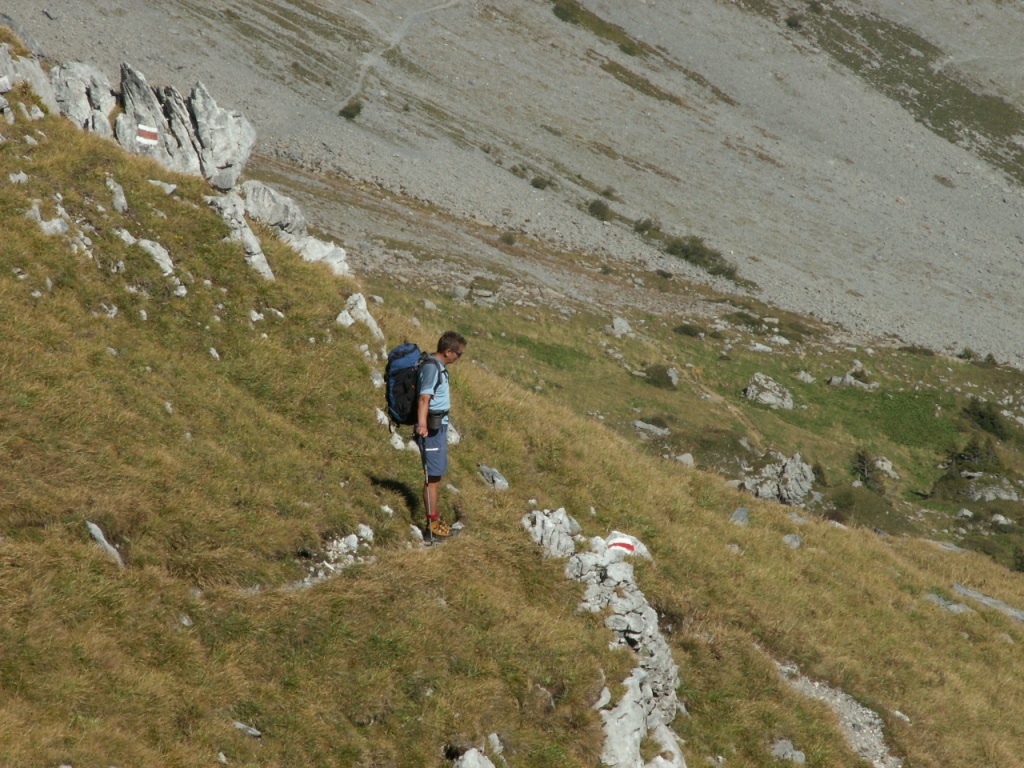 Franco schaut ins Tal runter