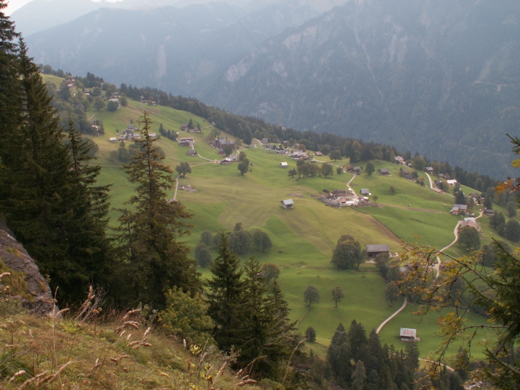 Blick runter nach Braunwald