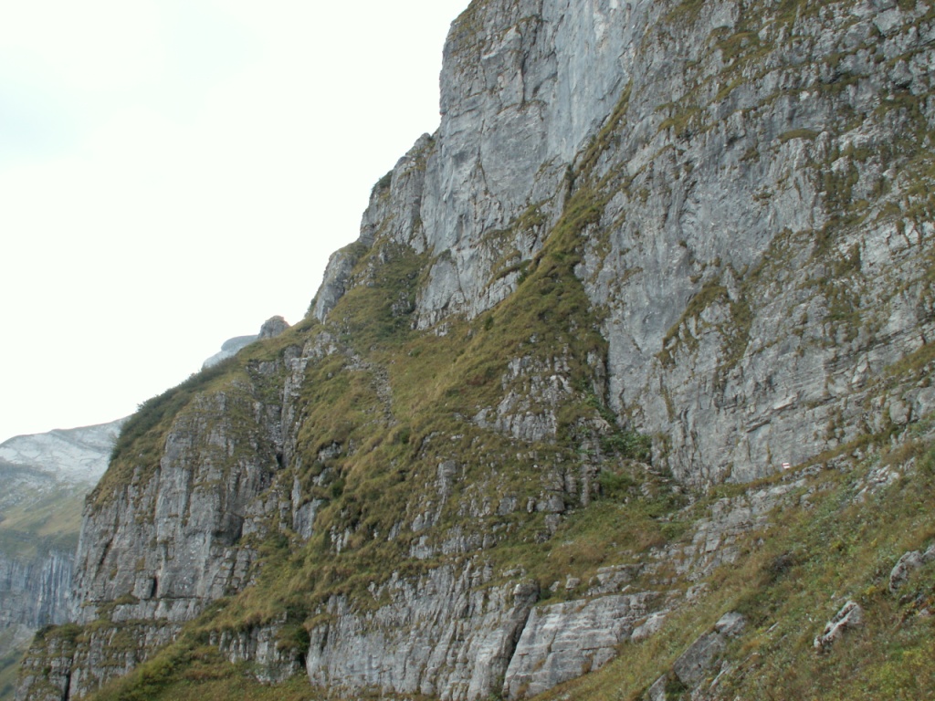 ausgesetzter Bergpfad Richtung Bärentritt