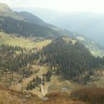 Blick runter nach Ober Stafel und Braunwald