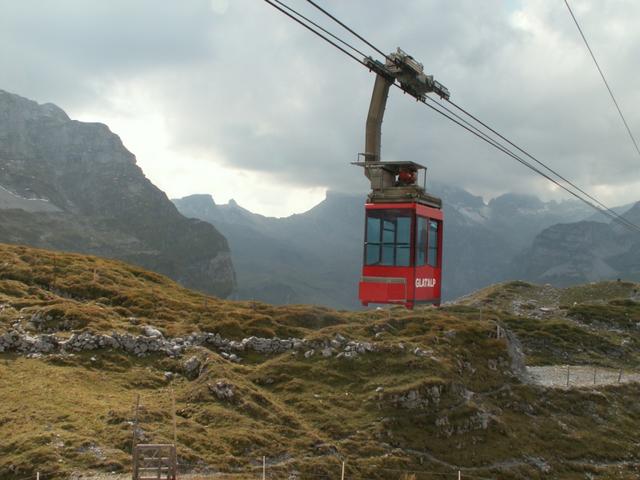 die Seilbahn bringt uns wieder runter