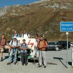 Gruppenfoto auf dem Oberalppass