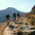 es geht Richtung Maighels Hütte