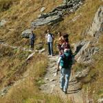 auf dem Sommerweg Richtung Maighels Hütte