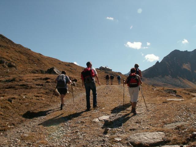 die Maighels Hütte in Reichweite