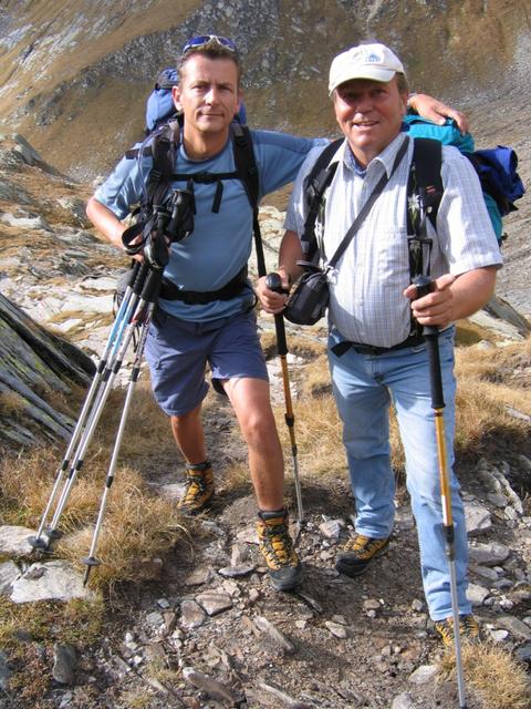 Präsi und Kassier fühlen sich wohl in dieser wunderbaren Gebirgswelt