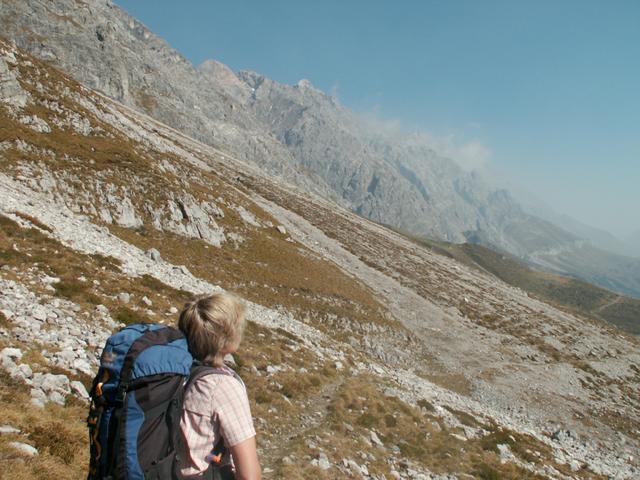 Mäusi bestaunt das Alpsteingebirge