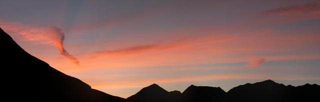 Breitbildfoto Abendstimmung