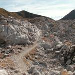 der Weg zur Carschina Hütte