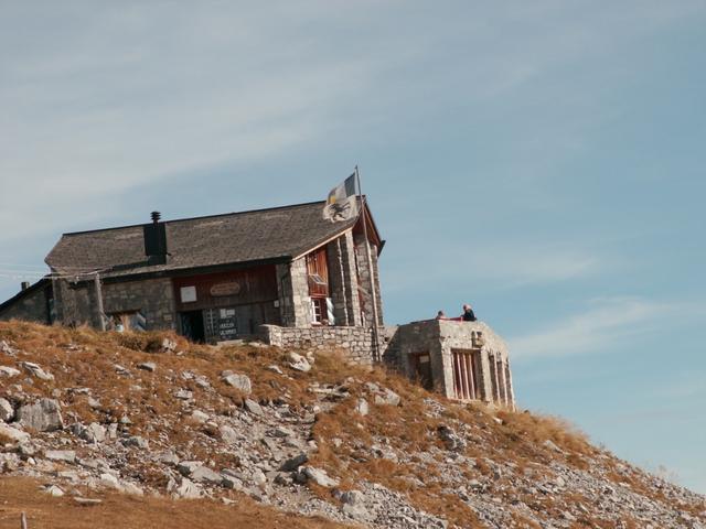 die Carschina Hütte 2221 m.ü.M.