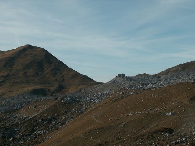 Blick zurück zur Carschina Hütte