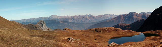 Breitbildfoto von der Tilisuna Hütte