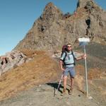 Franco auf der Schwarze Scharte 2336 m.ü.M.