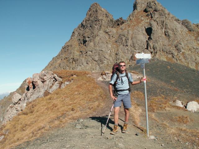 Franco auf der Schwarze Scharte 2336 m.ü.M.