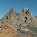 Franco im Hintergrund das Schwarzhorn