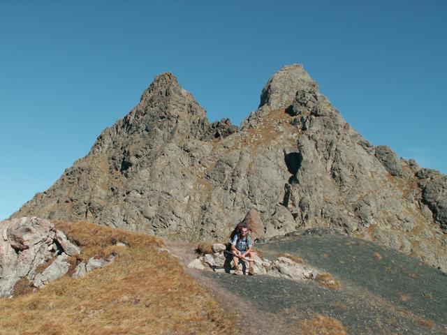 Franco im Hintergrund das Schwarzhorn